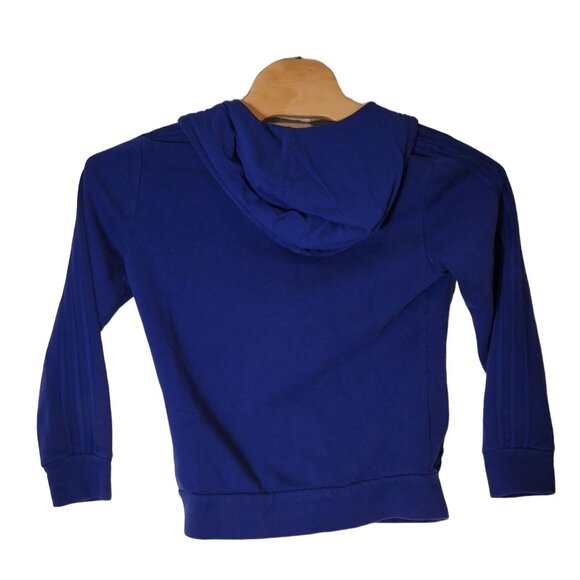 Adidas Full Zip Hooded‎ Sweat Jacket Size Medium Blue - Picture 2 of 5